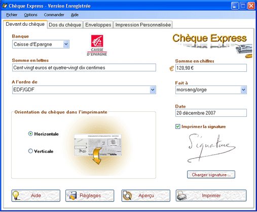 Ch�que-Express