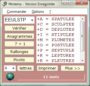 Capture Anagrammeur Motamo