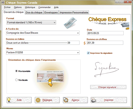 Capture Chèque-Express
